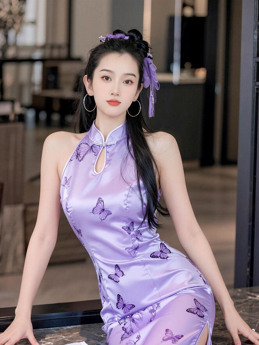 AI蝶影旗袍照 随变ai随便玩抖音玩法合伙人计划。拍同款上热门 @D0U十小助手