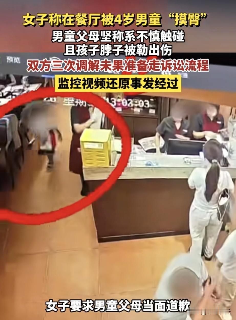 人家男孩父亲都给赔偿了，也给她道歉了，可小熊非得追着不放，更加得寸进尺，还要求书