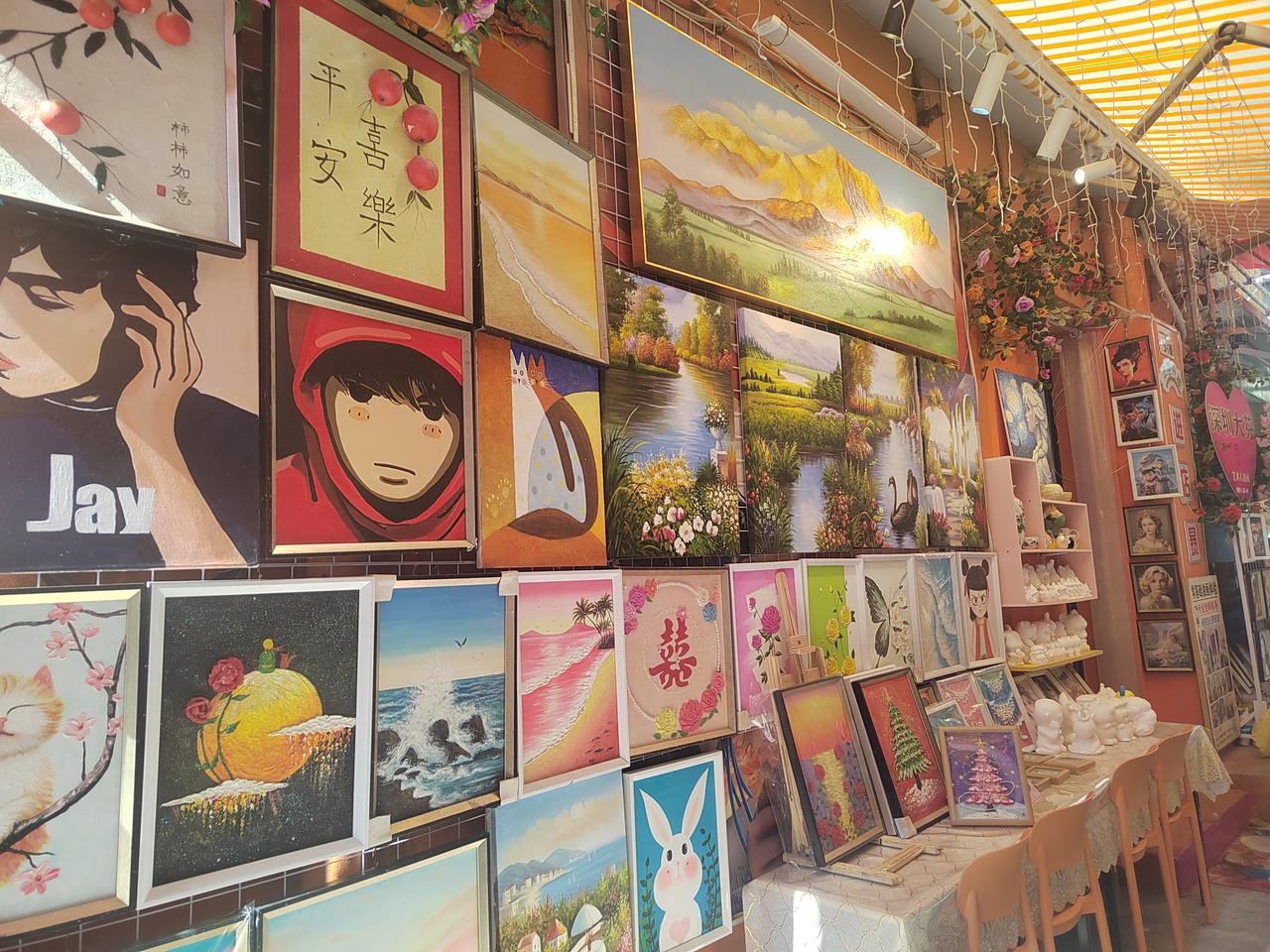 晒图笔记大赛深圳大芬油画村