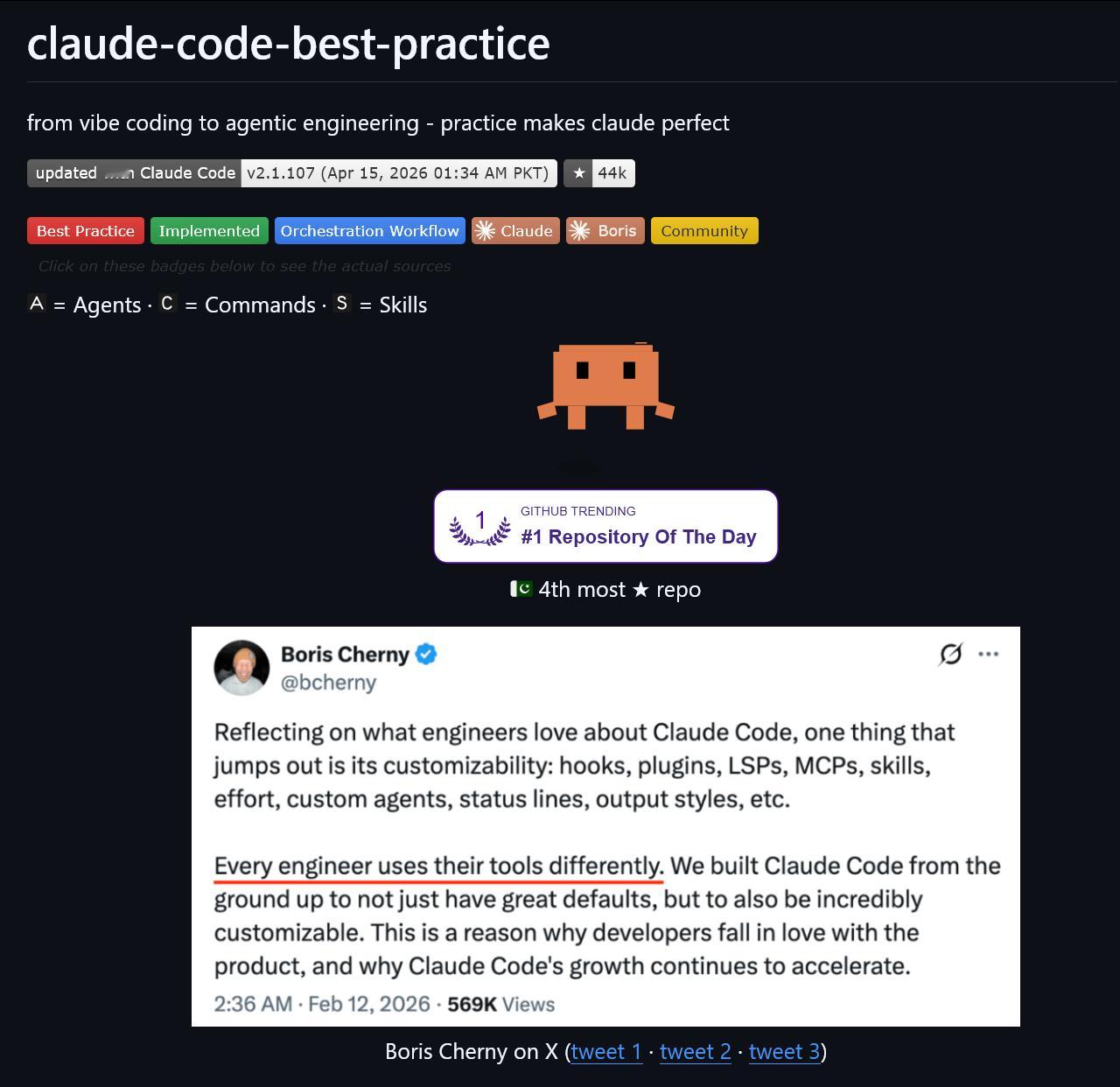 一个面向 Claude Code 使用者 的开源最佳实践指南项目github.c