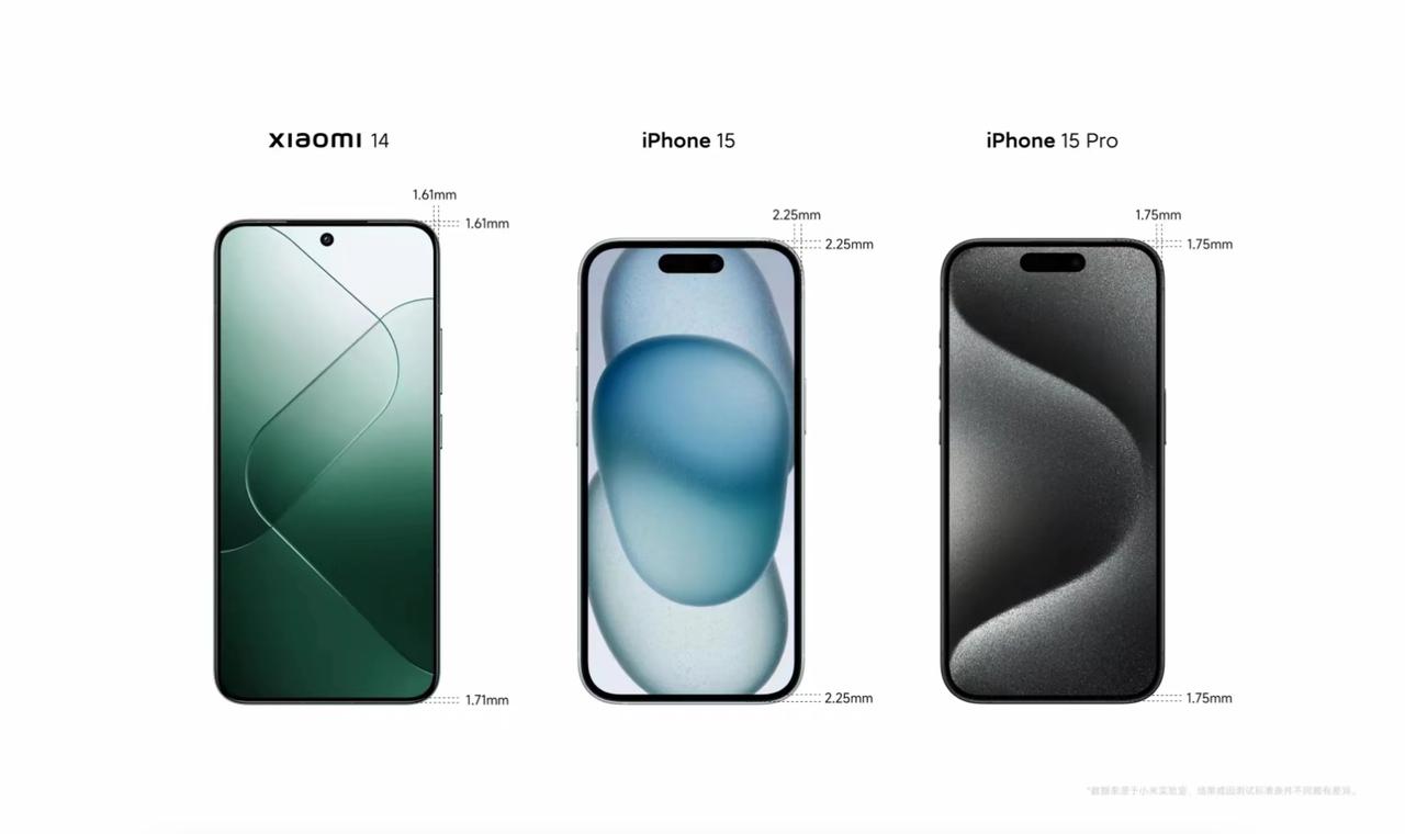 谁说国产机的下巴做不到iPhone那么窄，之前iPhone 15Pro的下巴是最