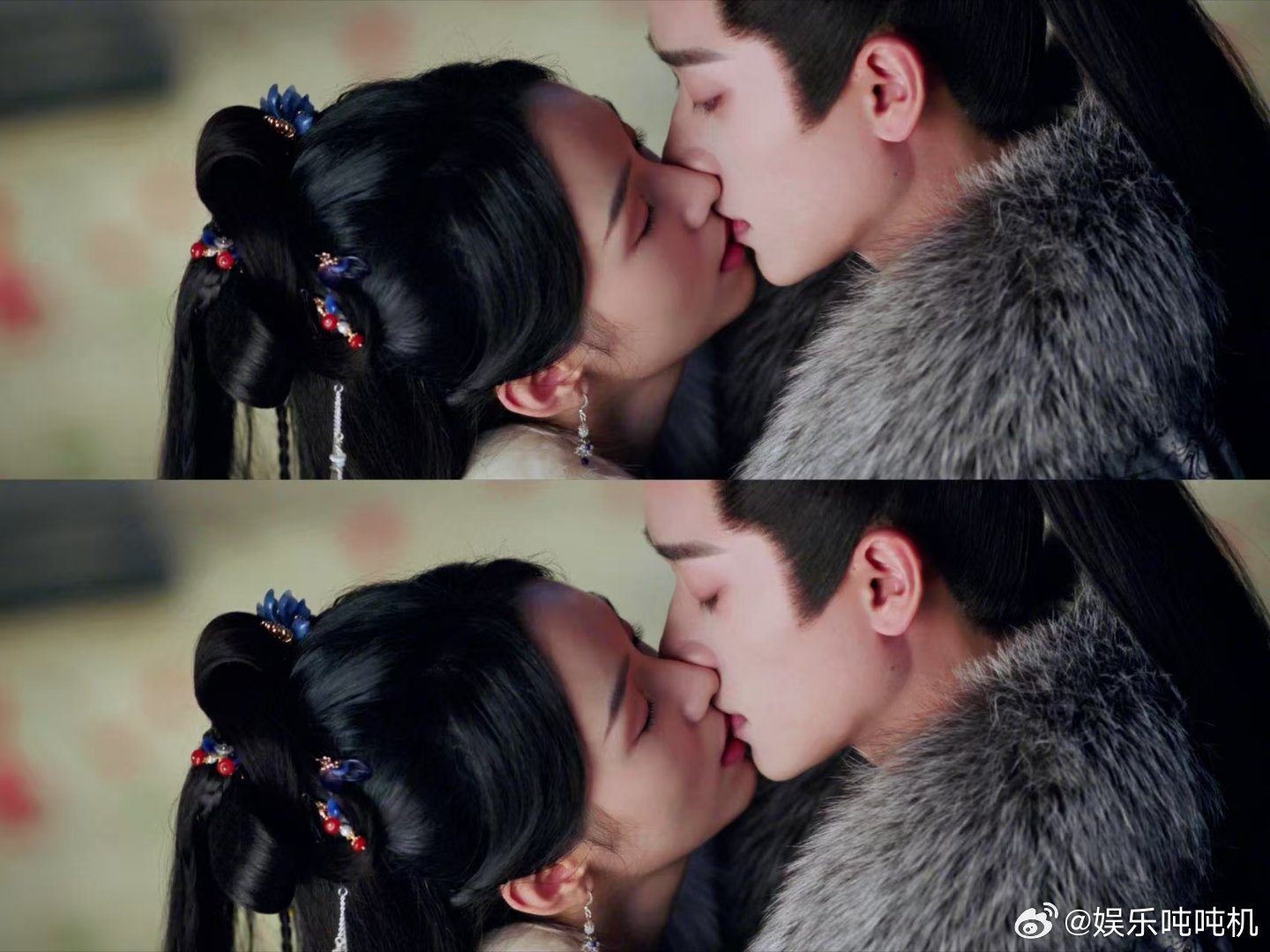 第1集的回旋糖正中第7集眉心 禾晏失明后在玉华寺想逃，差点掉进水池时，肖珏递来一