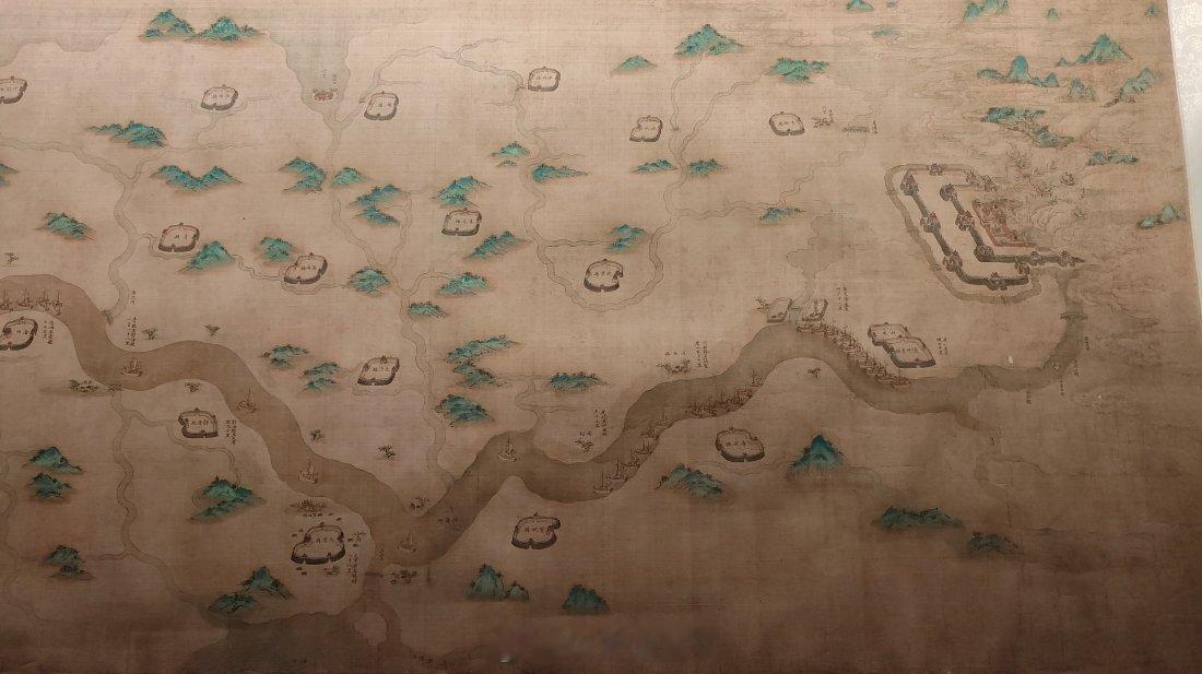 天津博物馆镇馆之宝——漕运图（清乾隆时期）跟着微博去看展 《漕运图》全长七米多，