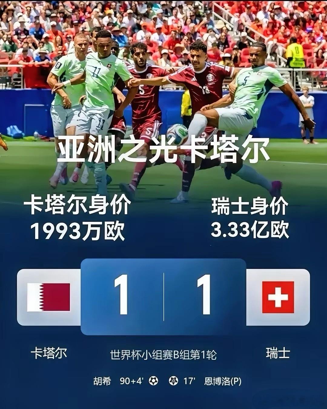 亚洲球队本届世界杯一场未输，欧洲球队却一场未胜！这届世界杯真是大变样，开赛以来，
