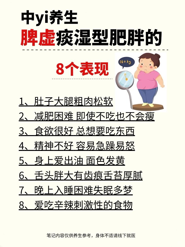 脾虚痰湿体质，日常养生