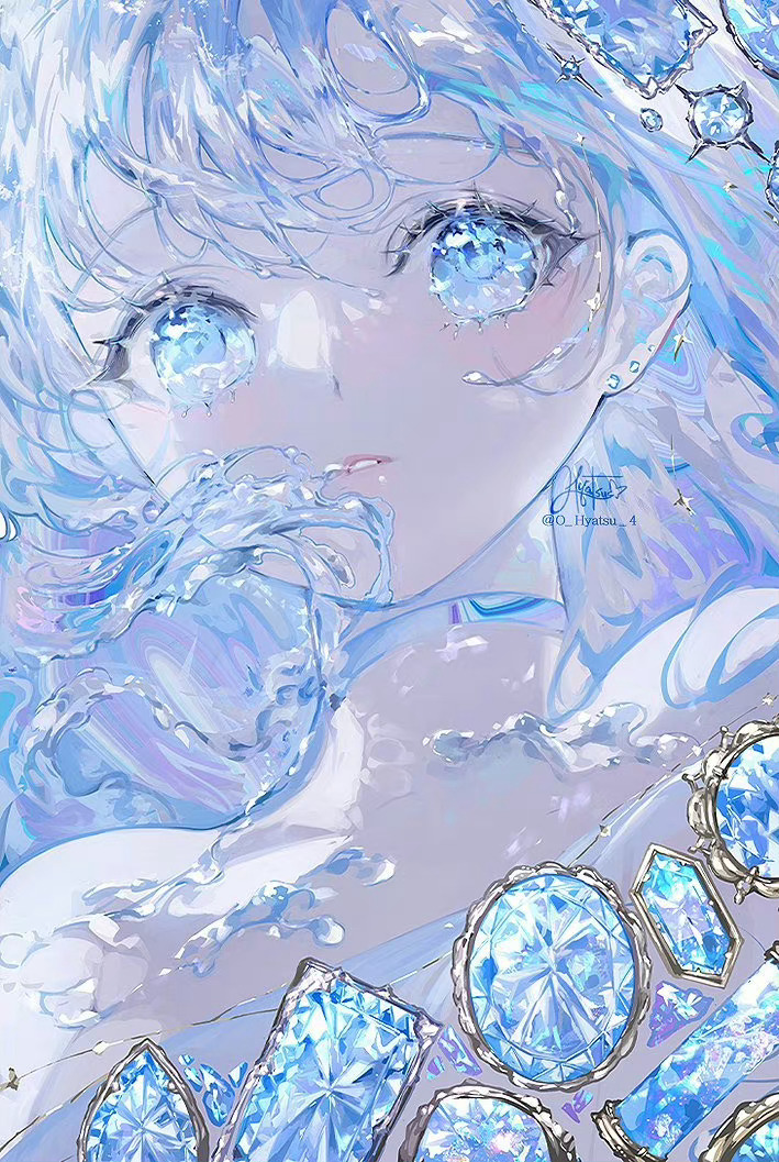 #插画# 画师Hyatsu 作品欣赏，古希腊掌管色彩的神[good][good]