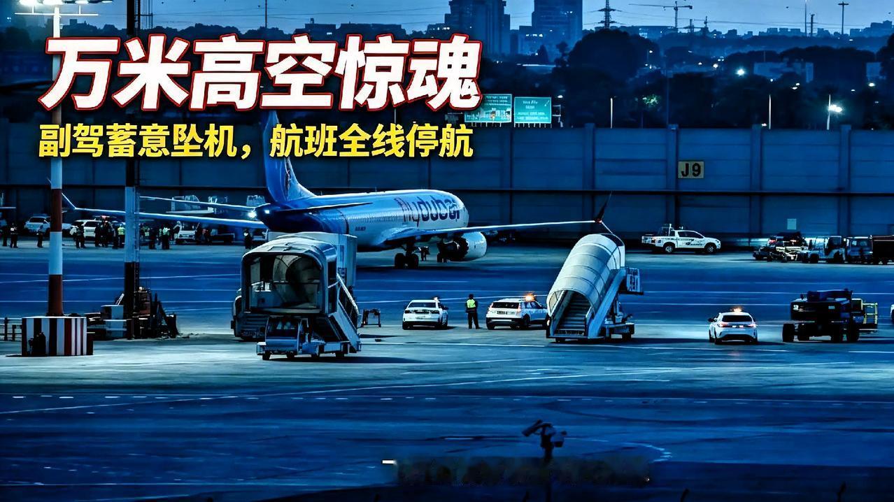 9月30日迪拜飞以色列航班，万米高空太吓人！副驾想毁掉整架飞机，航班全部停飞，坐