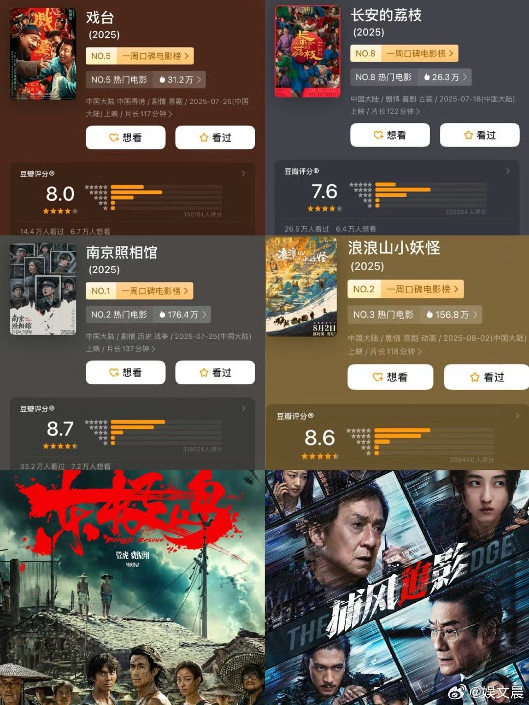 今年暑期档 细糠 曾经以为的“优质”暑期档，在今年面前都黯然失色。《南京照相馆》