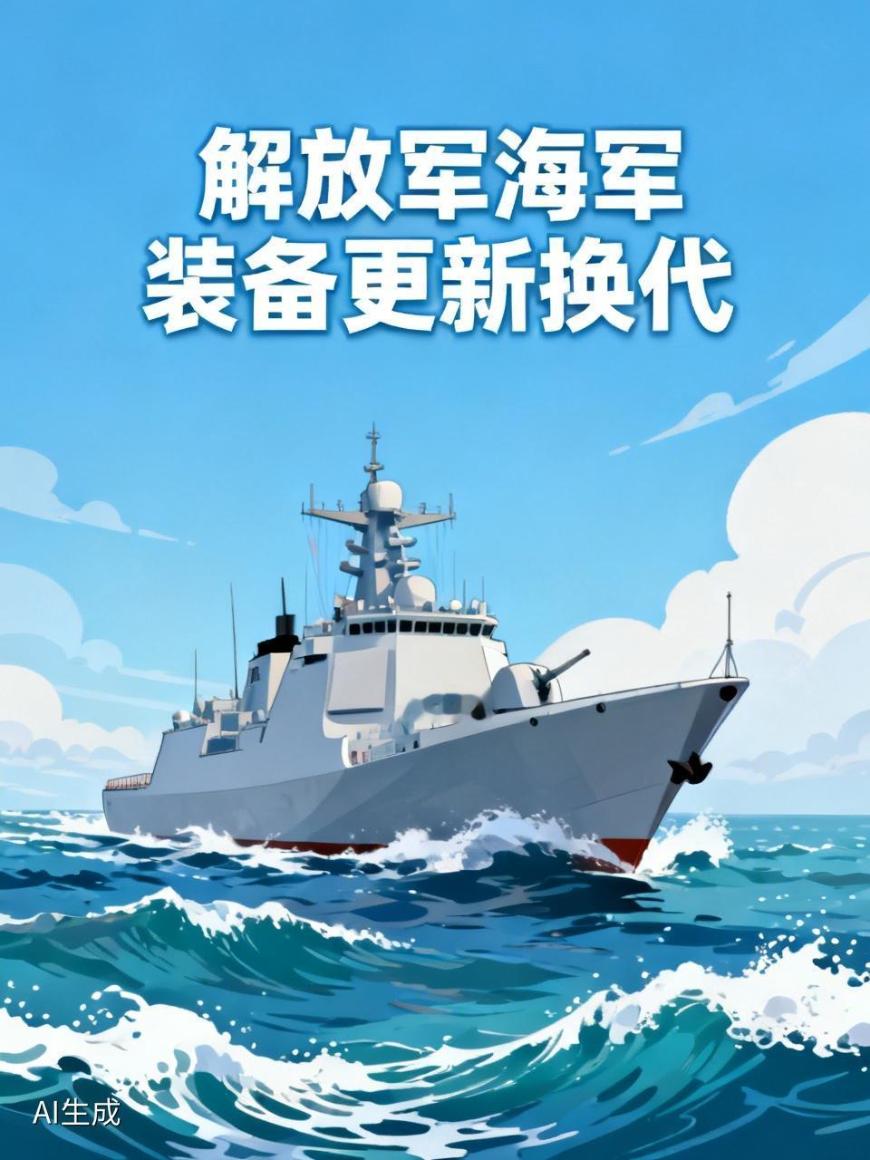 解放军海军装备更新换代速度那叫一个快！近年来，主战装备迭代迅速，正形成以第四代装