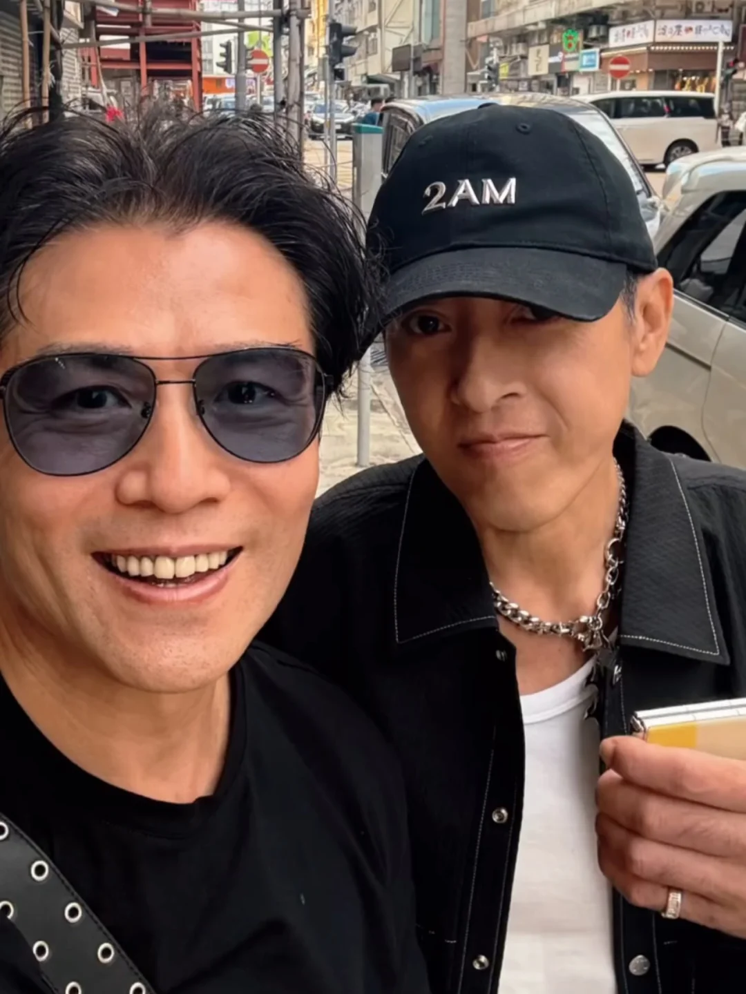 吕颂贤病愈后与唐文龙、莫家尧聚会