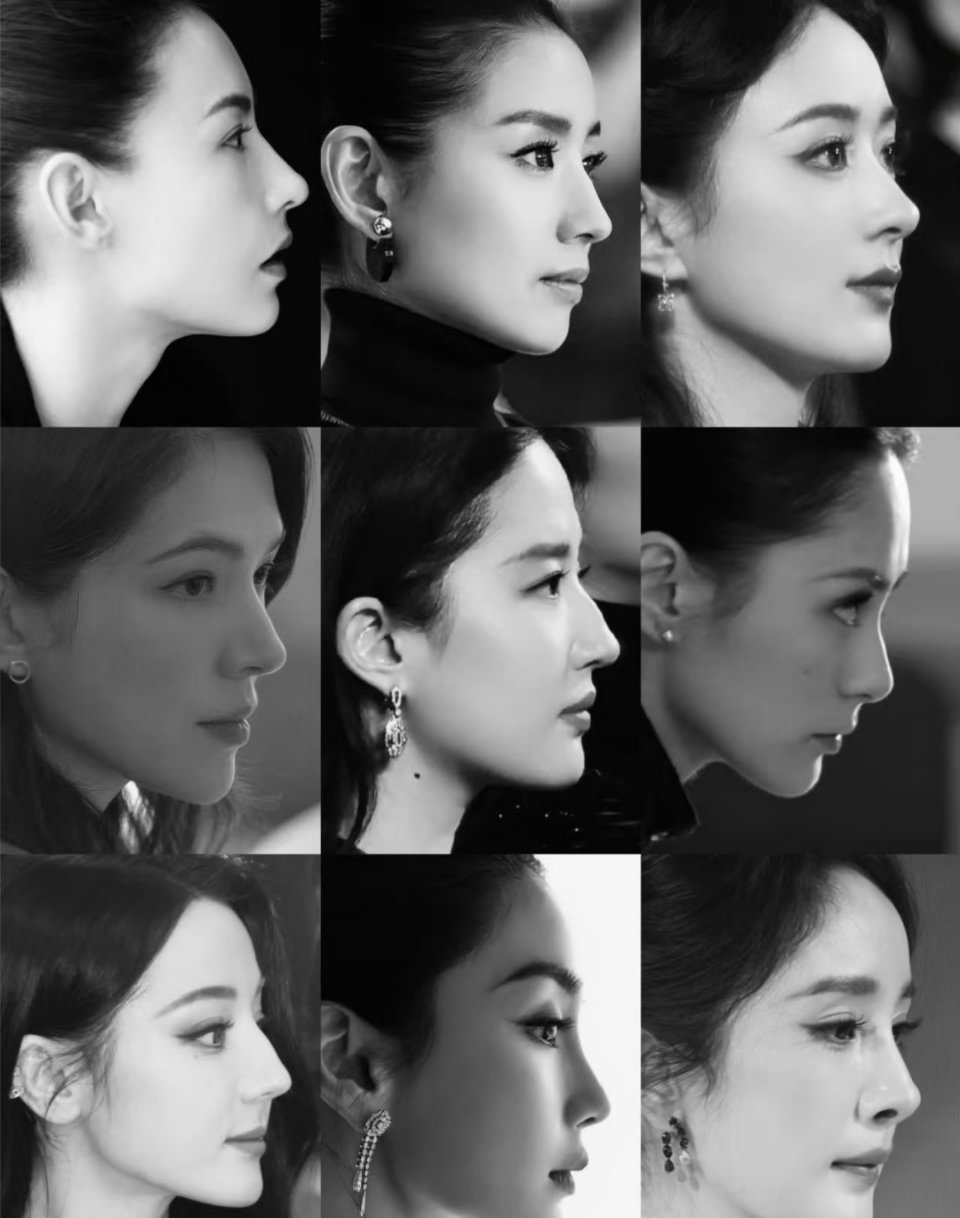 内娱85后女星侧脸，谁的鼻子最优越？ ​​​
