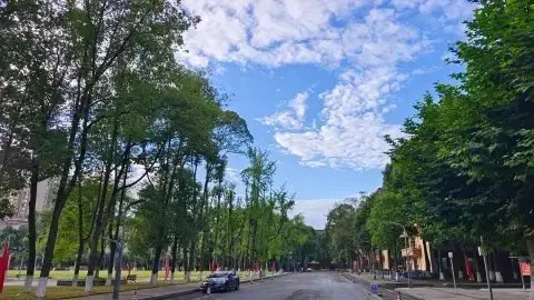 雨过天晴的晨跑