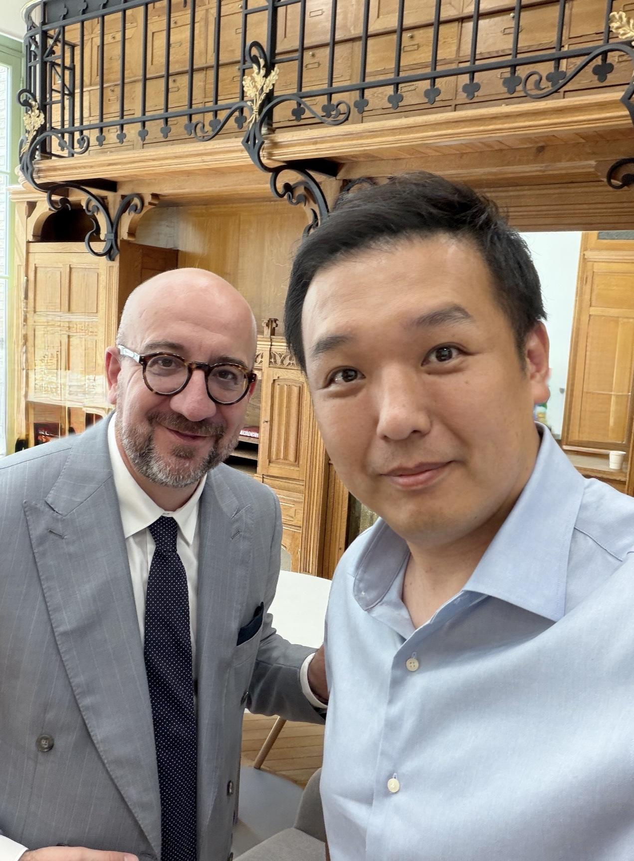 夏尔·米歇尔 (Charles Michel)，欧洲理事会原主席，比利时原首相，