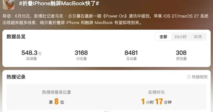 iPhone折叠Mac触屏,苹果新CEO会带来啥?