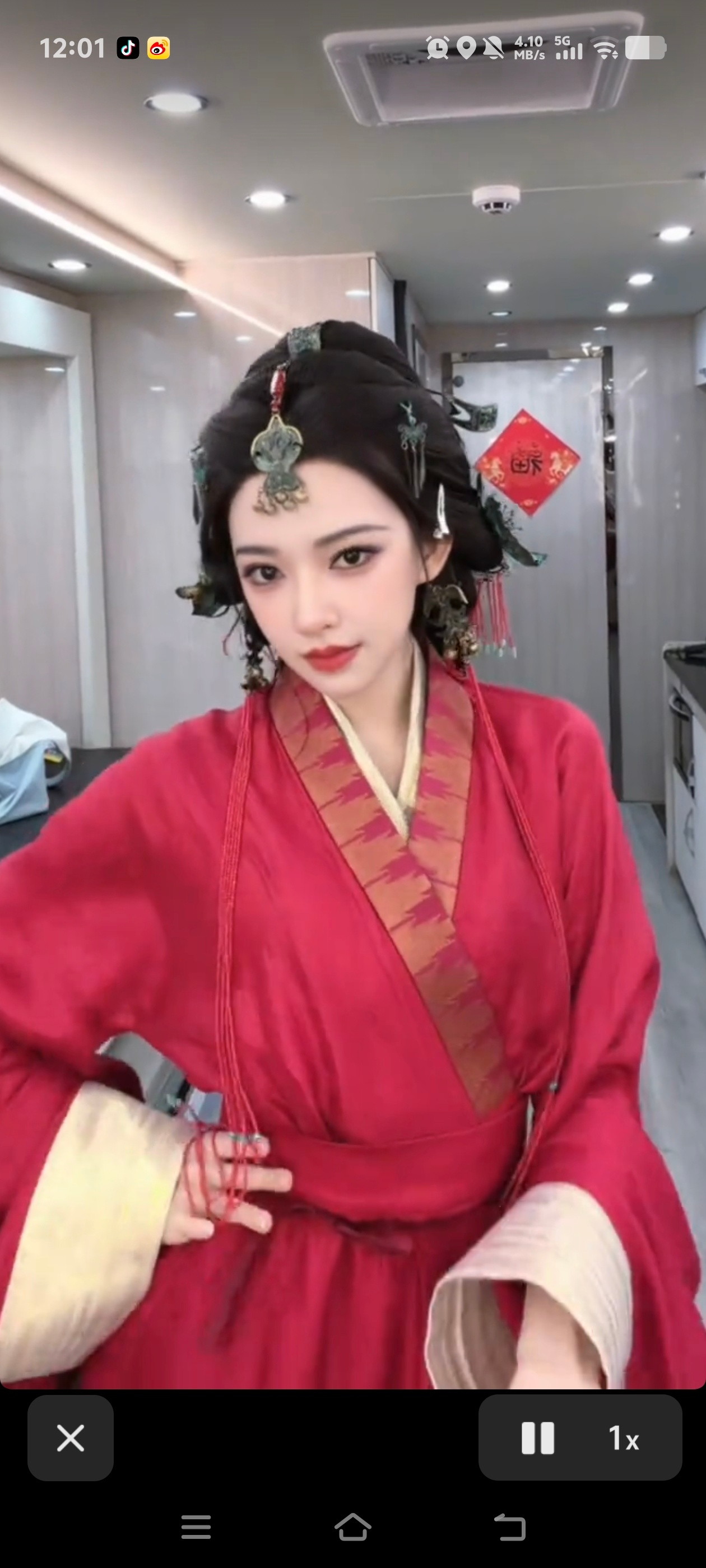 红衣楚姜也来跳胭脂扣了没想到居然还有Plan b版本！！感谢🙏线宝 