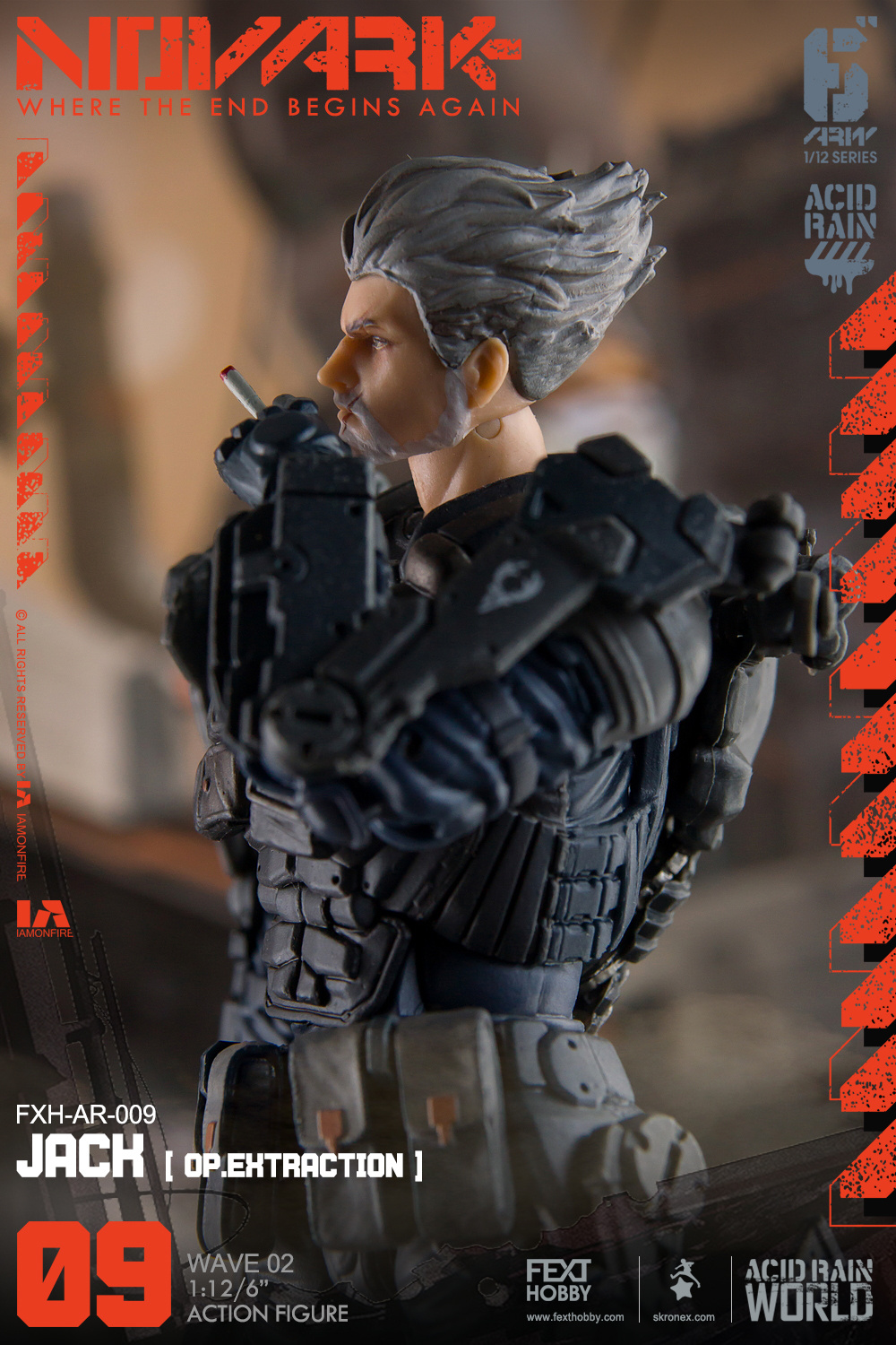 FextHobby 酸雨战争1/12 6寸可动人偶WAVE209 杰克玩具摄影是