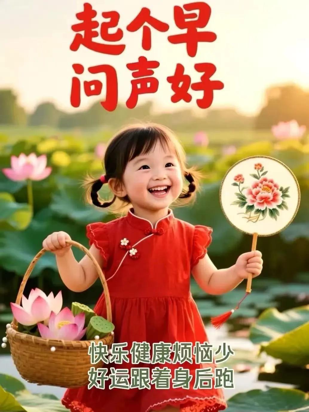 末伏已盡夏已去，
秋風吹來涼風起，
寧心靜氣遠秋燥，
化伏為安福來到。
早安吉祥