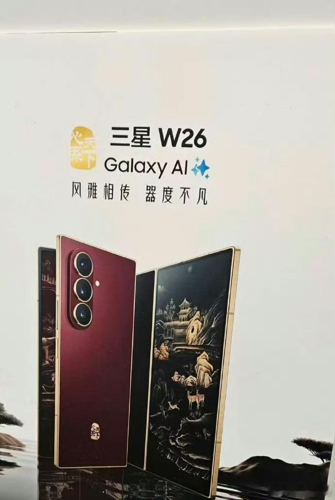 三星W26海报图曝光了～ ​​​