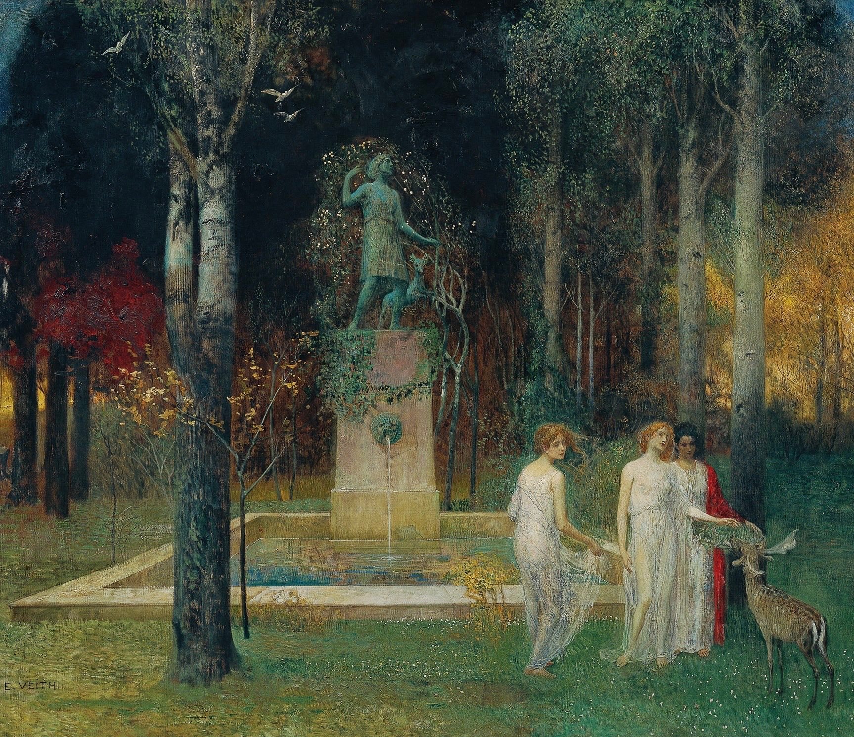 Nymphs at the Fountain Eduard Veith (190