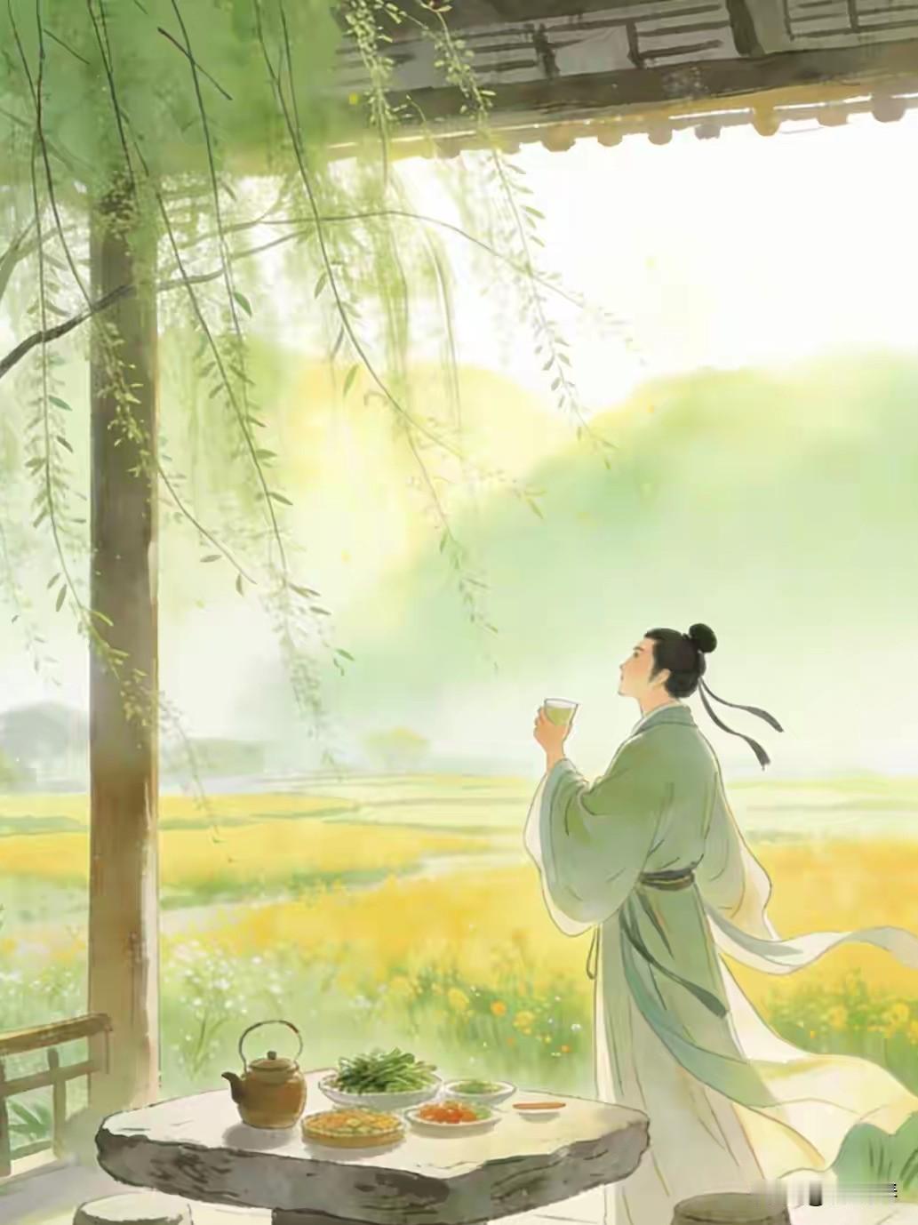 沁园春/春日
文/方尚春

暖律初回，
艳阳方转，
淑气催黄。
渐冰澌曲岸，
烟
