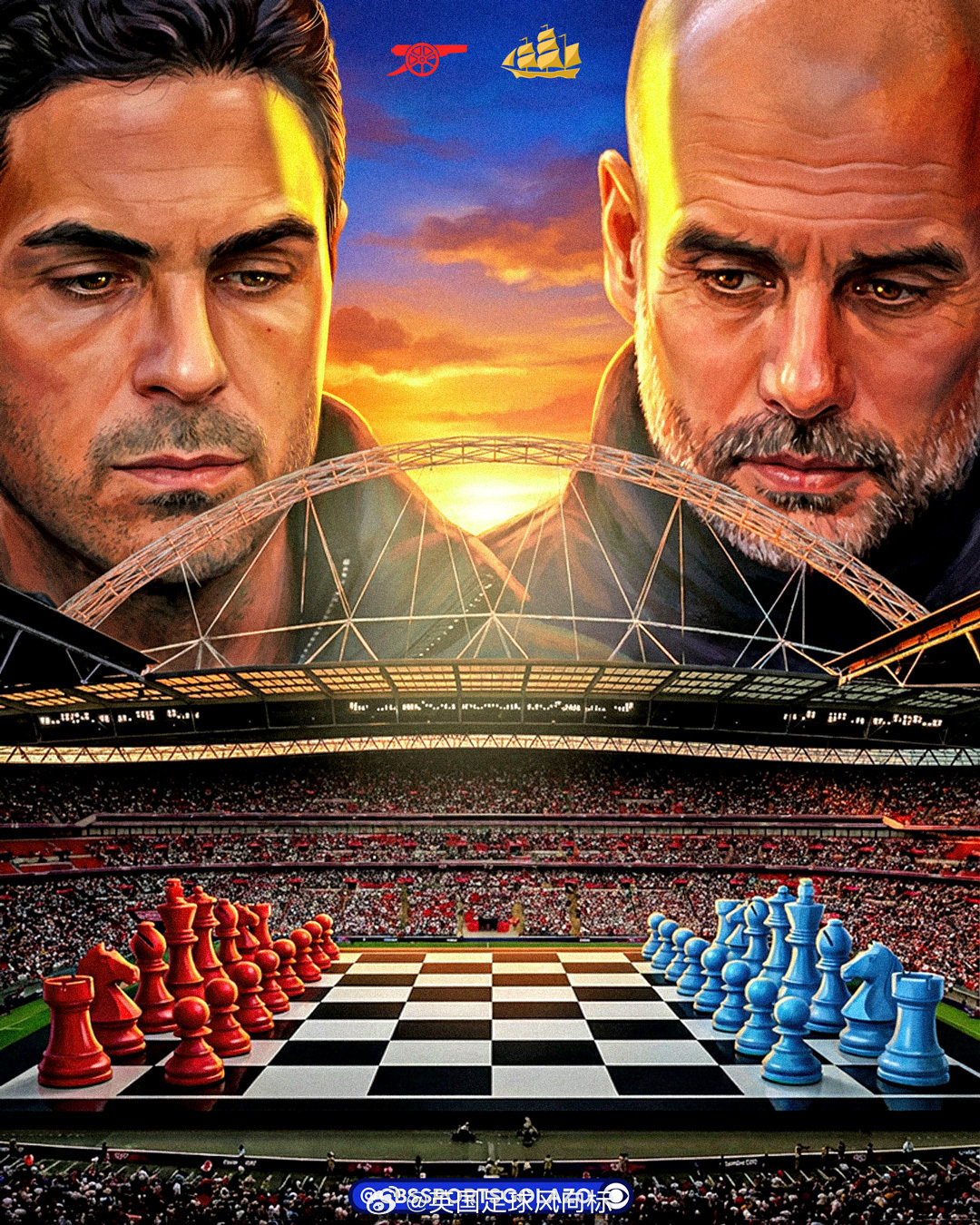 【瓜塔之战】英格兰联赛杯决赛，阿森纳vs曼城，将是双方主帅（阿尔特塔与瓜迪奥拉）