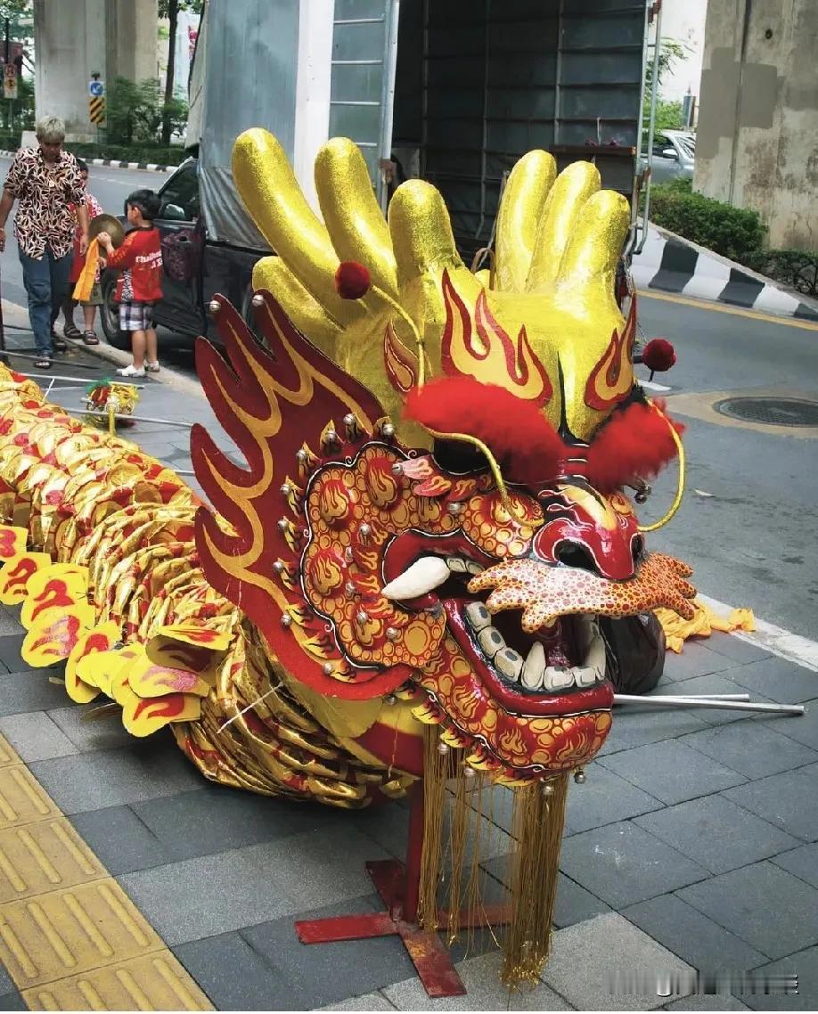 中国的春节龙开始出现在海外大城市了。

城市道路龙 东方腾飞的龙 中国龙， 太美