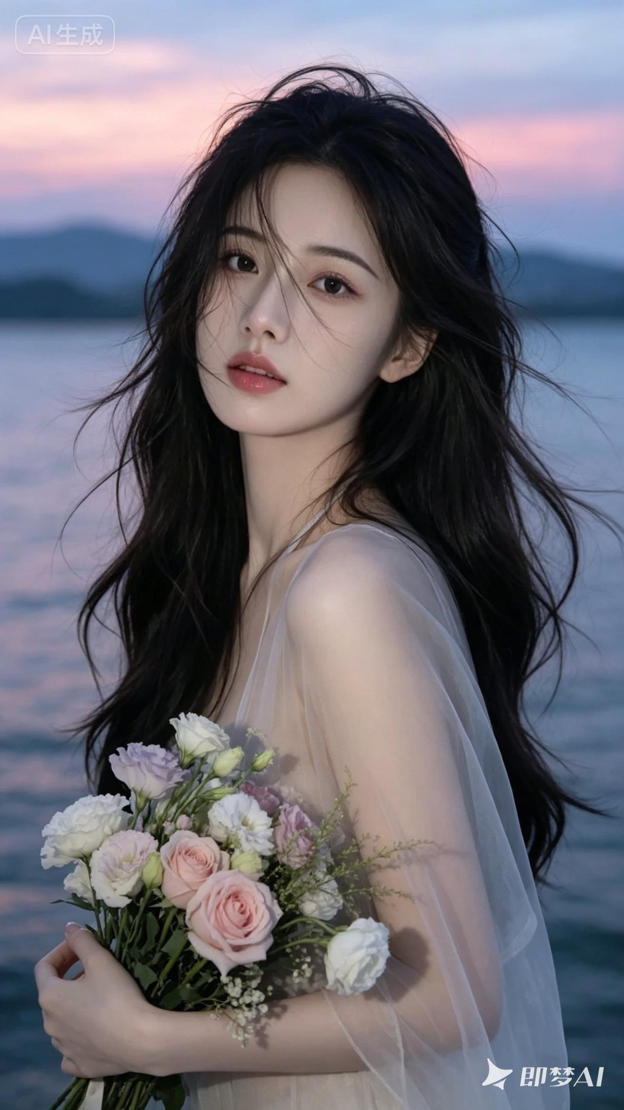 梦幻少女与花海，温柔时光的见证