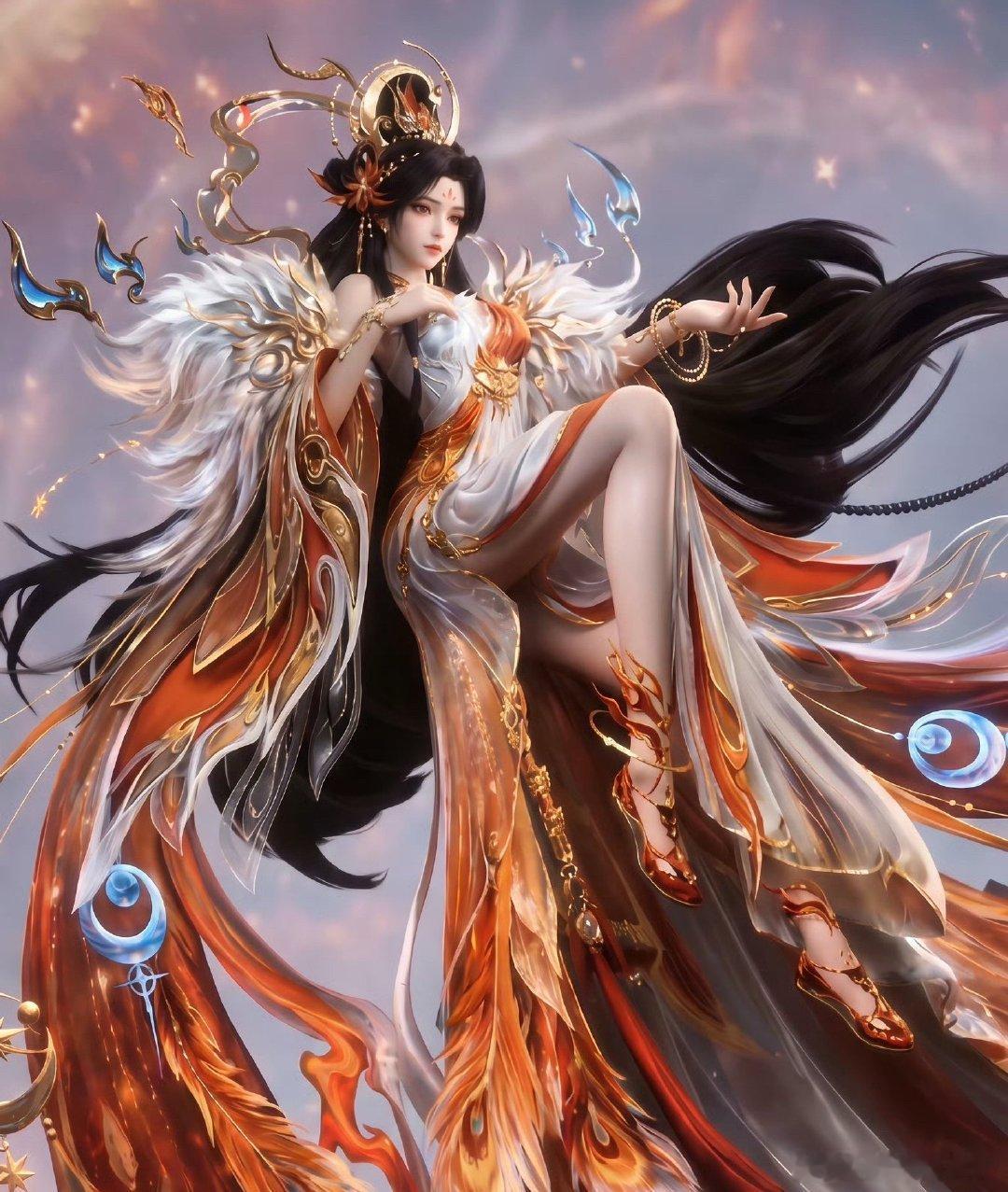 动漫动漫青春纪念册眉眼明艳似灼日，风骨坚韧胜寒岩，世间万千红颜，唯有火灵儿用情至