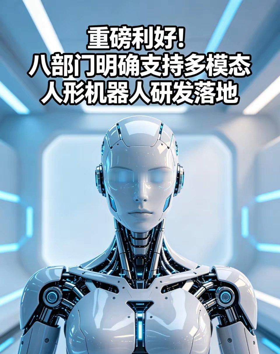 重磅利好！八部门明确支持多模态人形机器人研发落地6月18日，商务部联合工信部等八