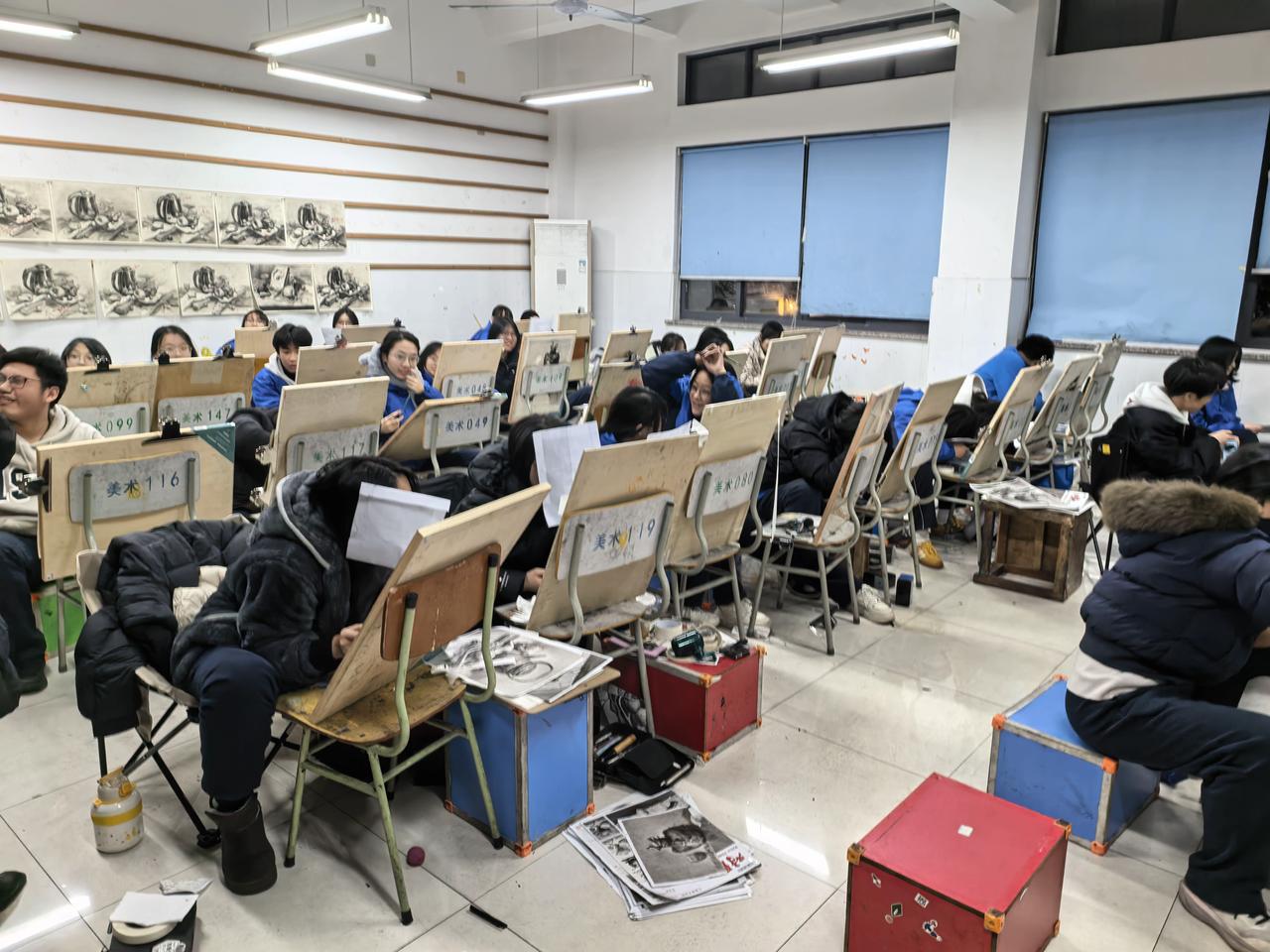 美术生的晚自习！