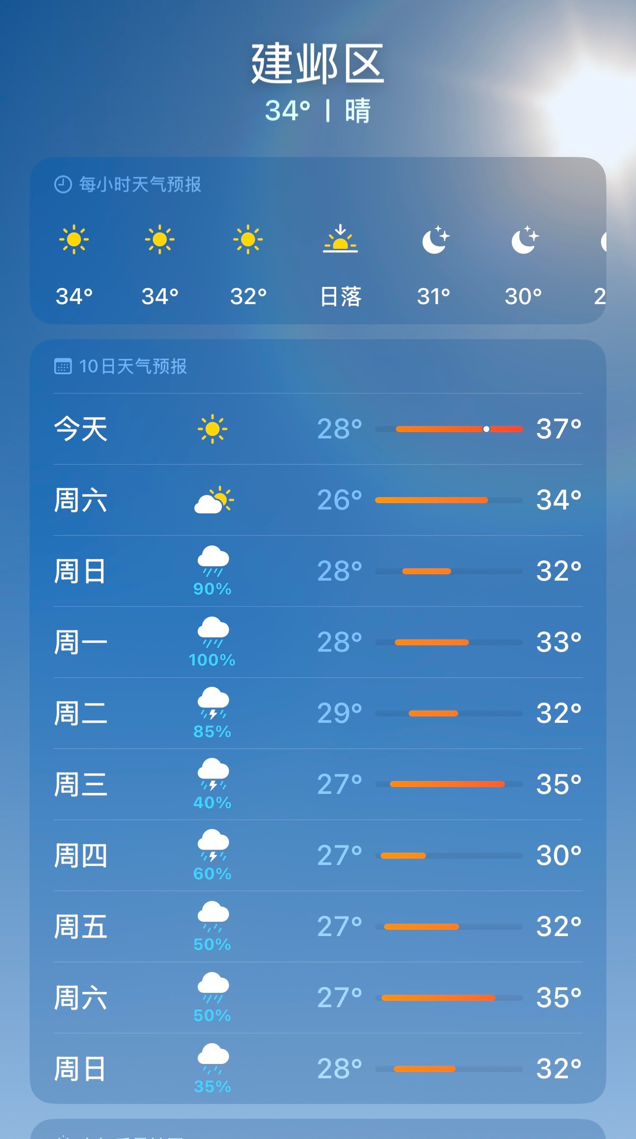 台风真的要来了吗？这温度我要熟了。 