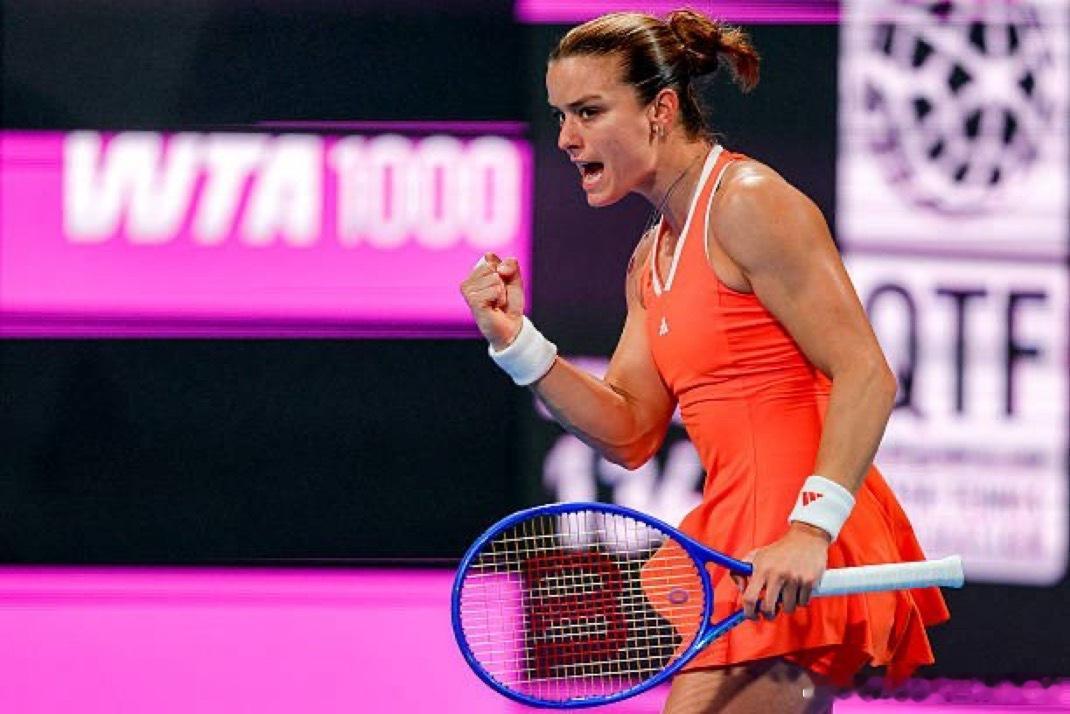 冷知识，萨卡里成为现役和斯瓦泰克h2h第三人（5次交锋+）多哈赛萨卡里逆转击败斯