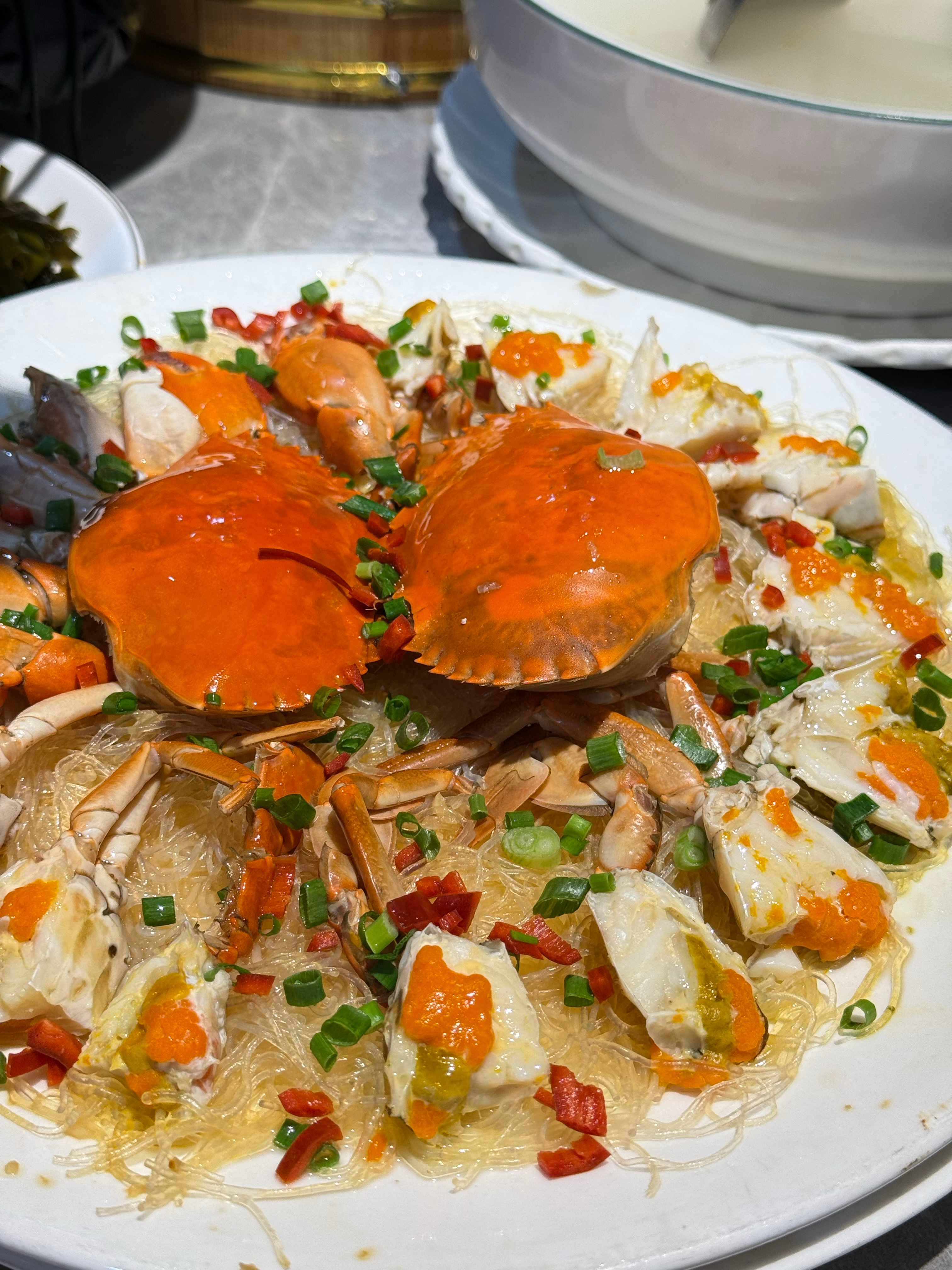 你们晚上吃什么？今天试新产品，我们一个生鲜项目，膏蟹还不错😋 