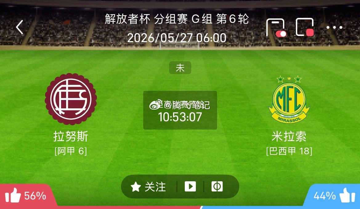 003 拉努斯vs米拉索尔 状态趋势：平/负年龄观察：1-1、0-2、1-2进球