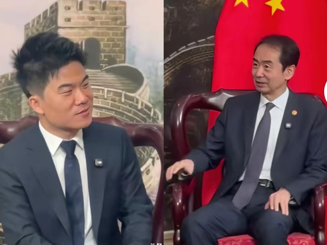 董宇辉随广西商务厅赴越，受驻越大使何炜热情接待，望见那抹鲜艳的中国红，真的忍不住