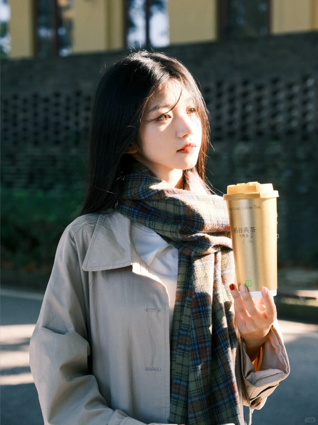 她站在那里就是一整个深秋！富士直出！