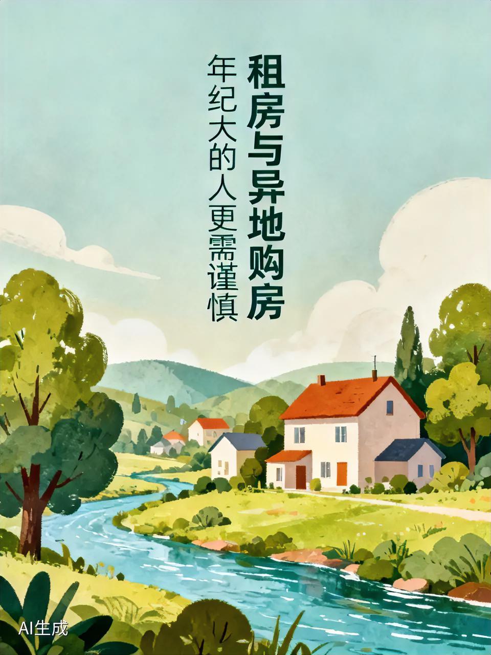 年纪大了，真没必要轻易在异地购房，租房住挺好。就说我认识的一位大爷，本在老家生活