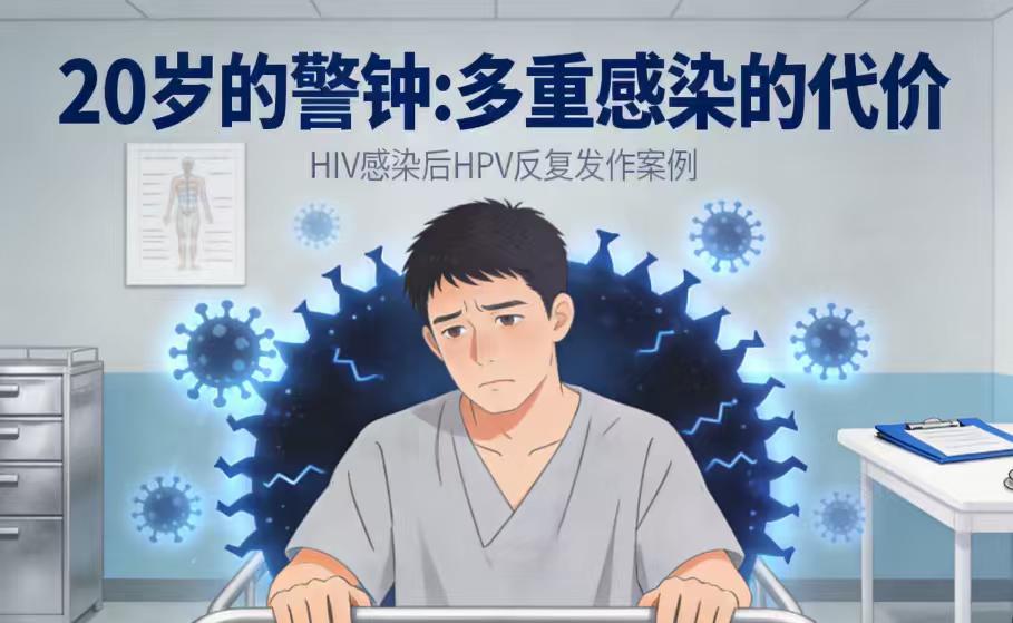 20岁男子感染HIV后HPV反复发作，医生：免疫力下降是元凶
**20岁，本该是