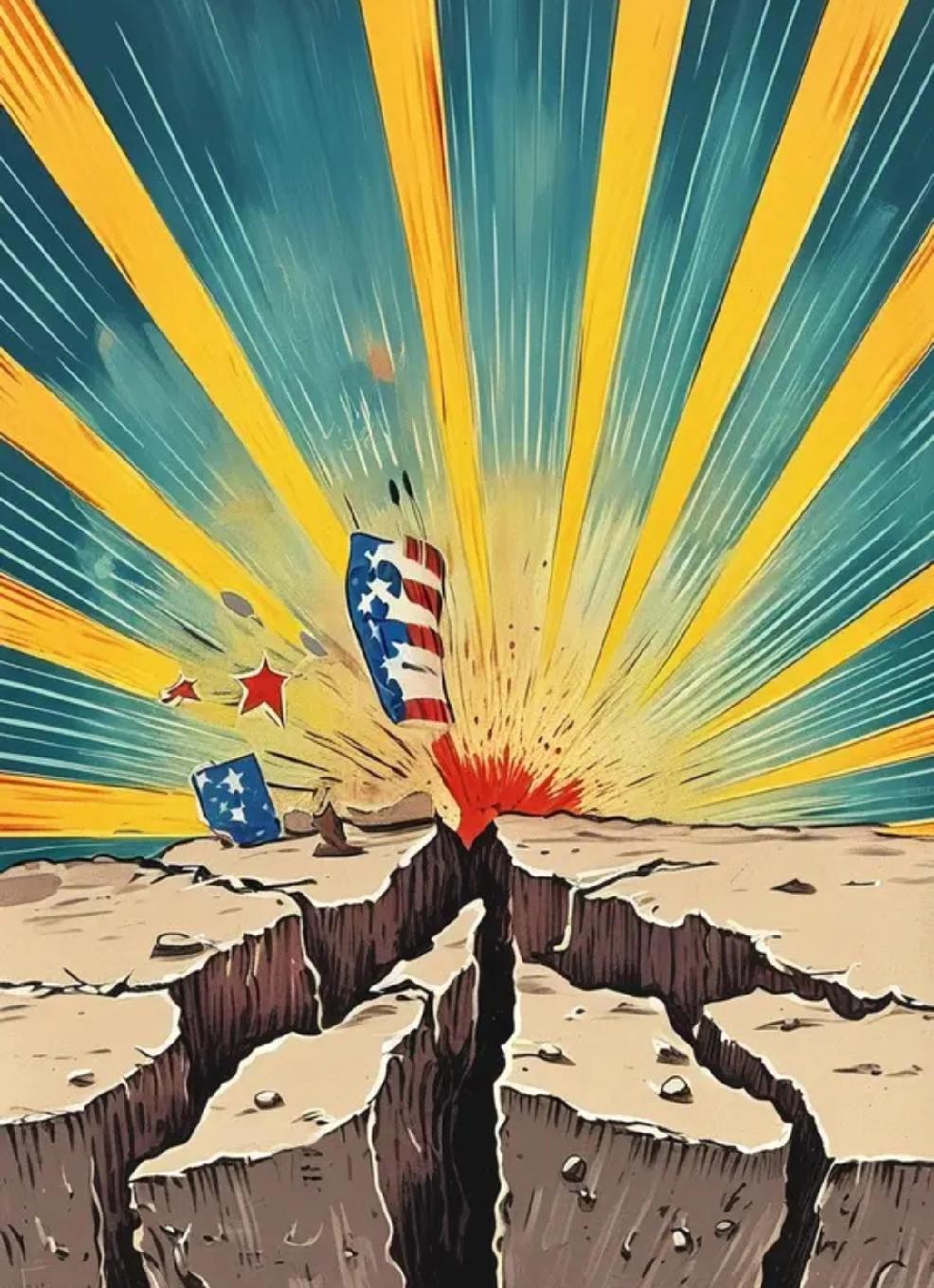 “堡垒最容易从内部攻破”，这话放在美国霸权上也适用。如今美国为了建国际新秩序“挥