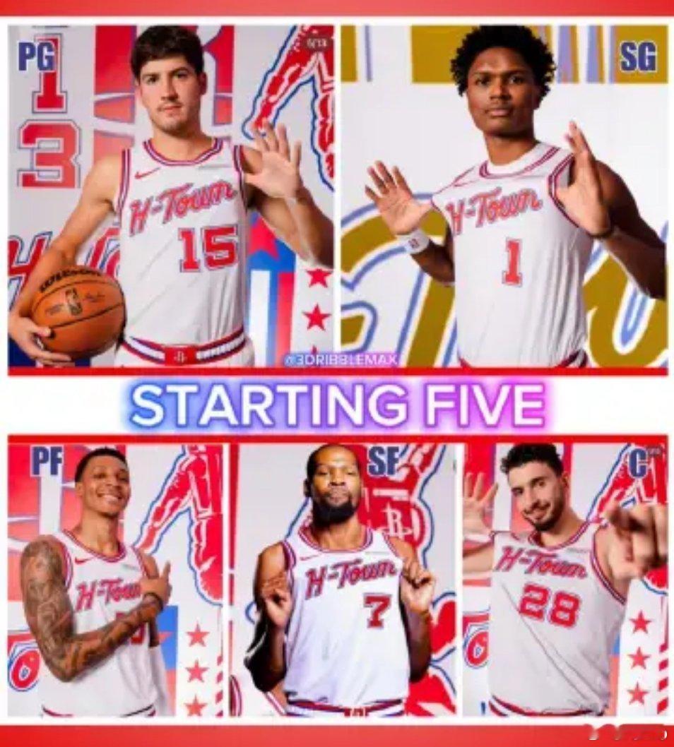 背靠背相同的首发，海王缺阵休斯顿火箭