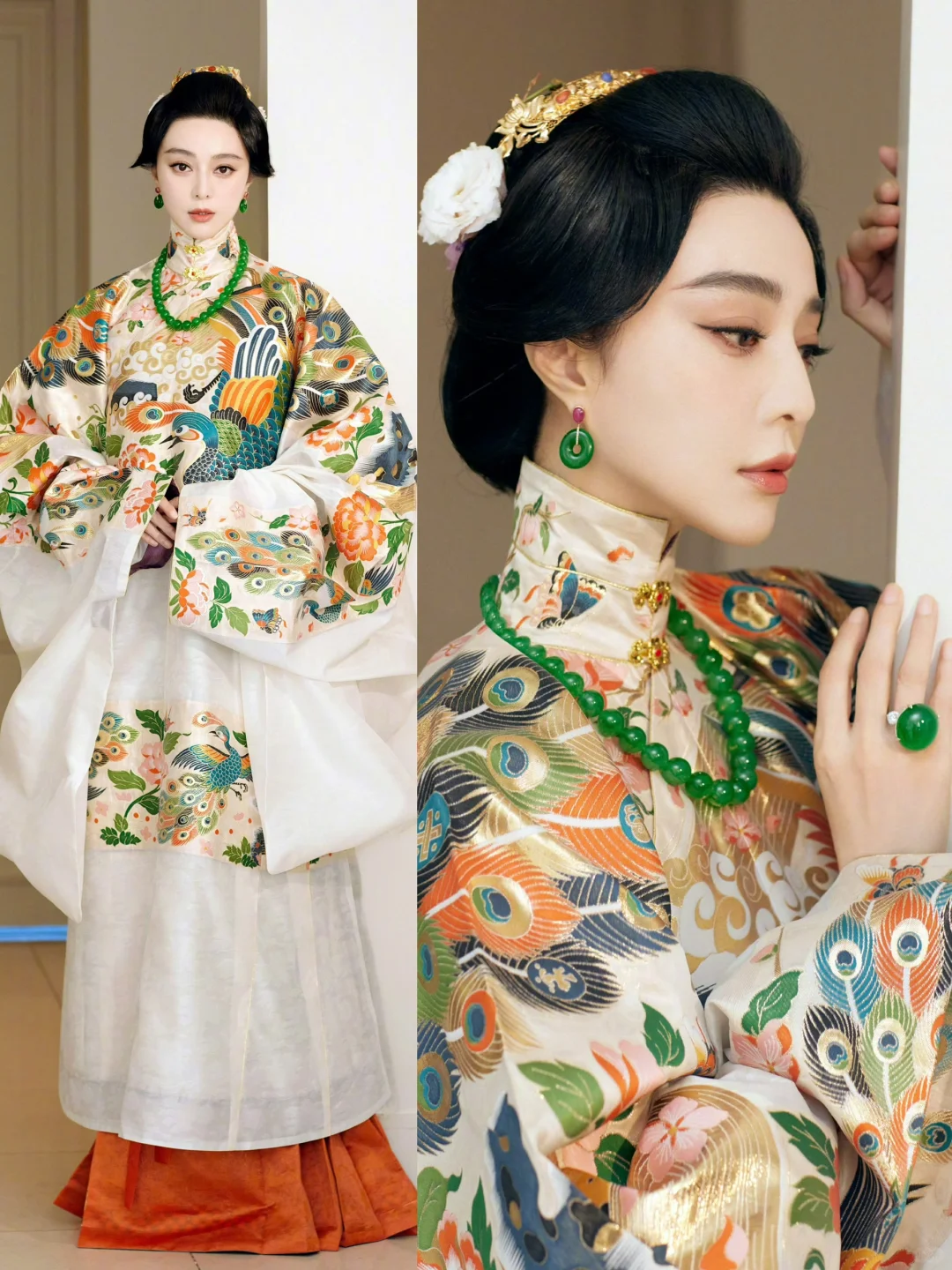 范冰冰惊艳亮相VOGUE巴黎活动😍华服配美人！