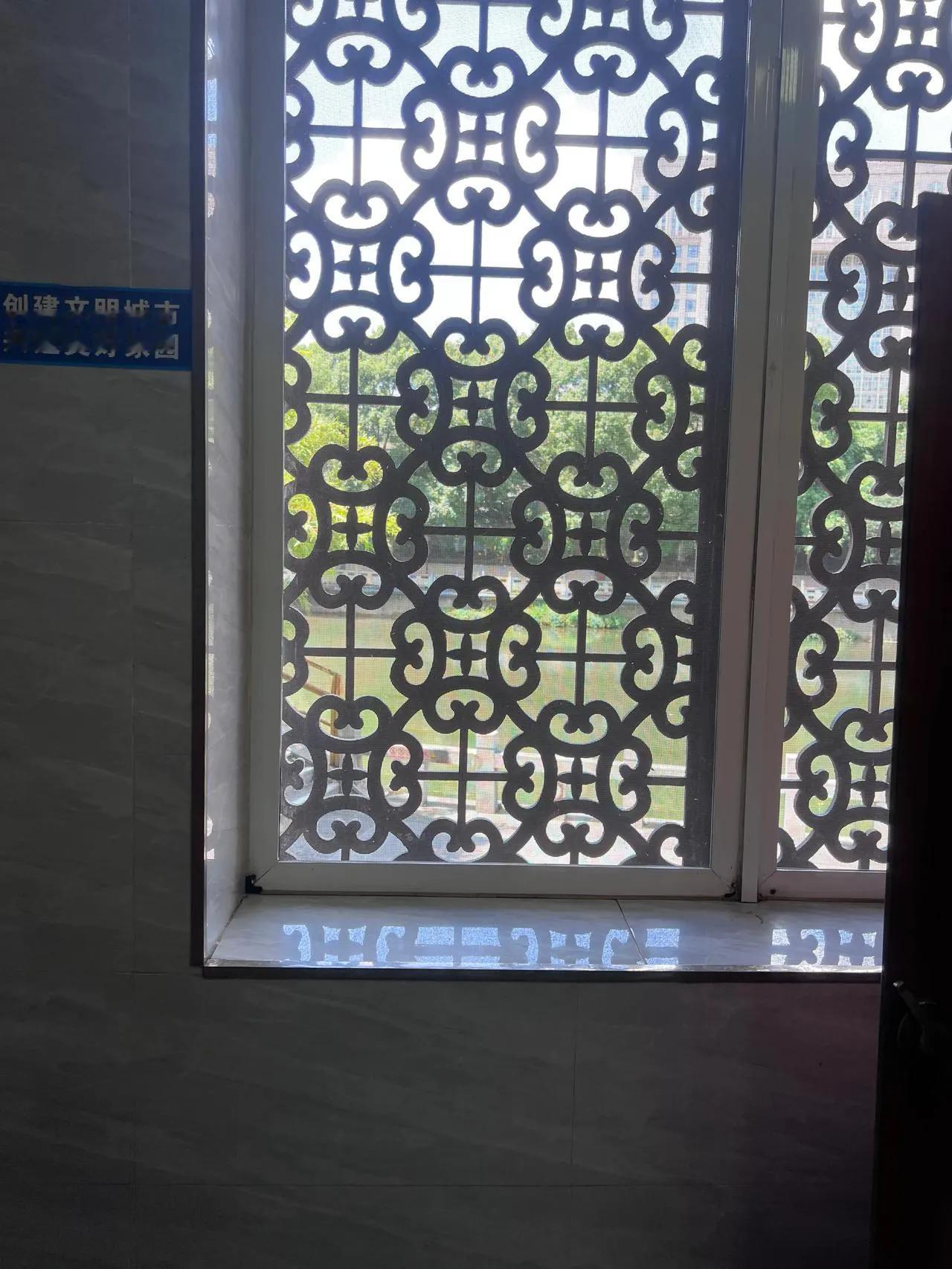 LV凭什么把这花都据为己有？今天去公厕看见的一侧窗花