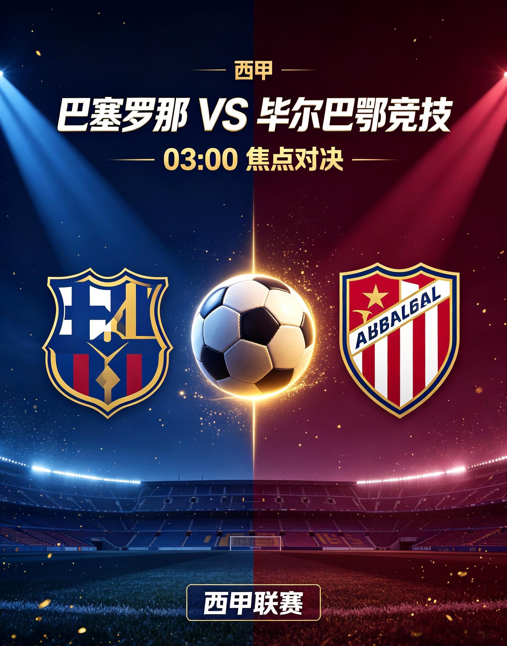 西甲：巴塞罗那 VS 毕尔巴鄂竞技主队巴塞罗那：诺坎普首秀剑指连胜，红蓝军团火力