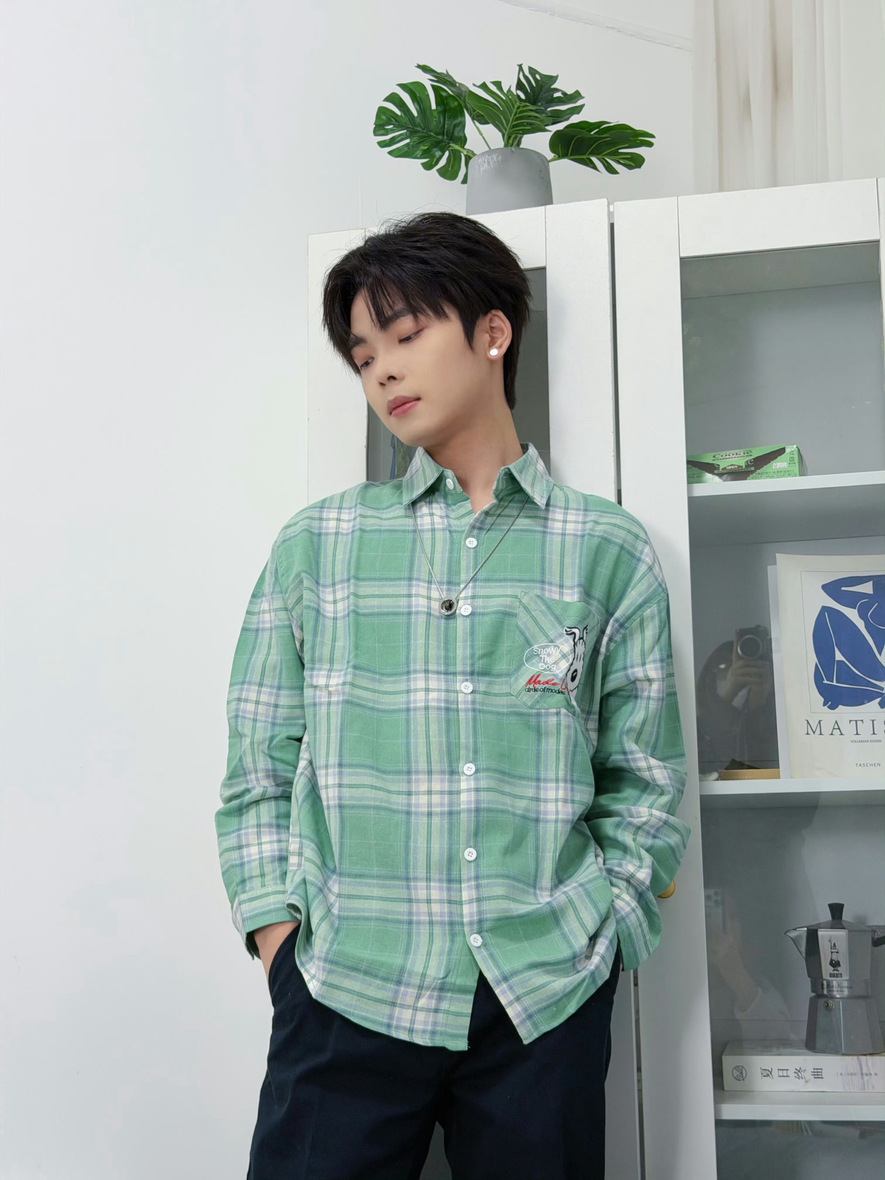 北斋i  这个绿色格子衫好春天🌱2026pel2026pel春季赛