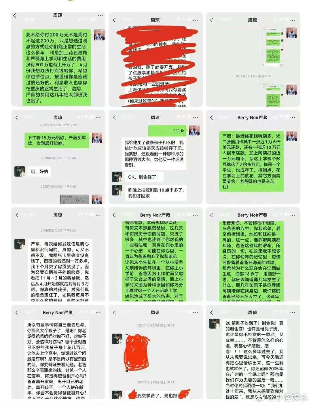 严军用严浩翔小时候的照片当头像 严军 出轨  千言万语一句话：养了好几个白眼狼 