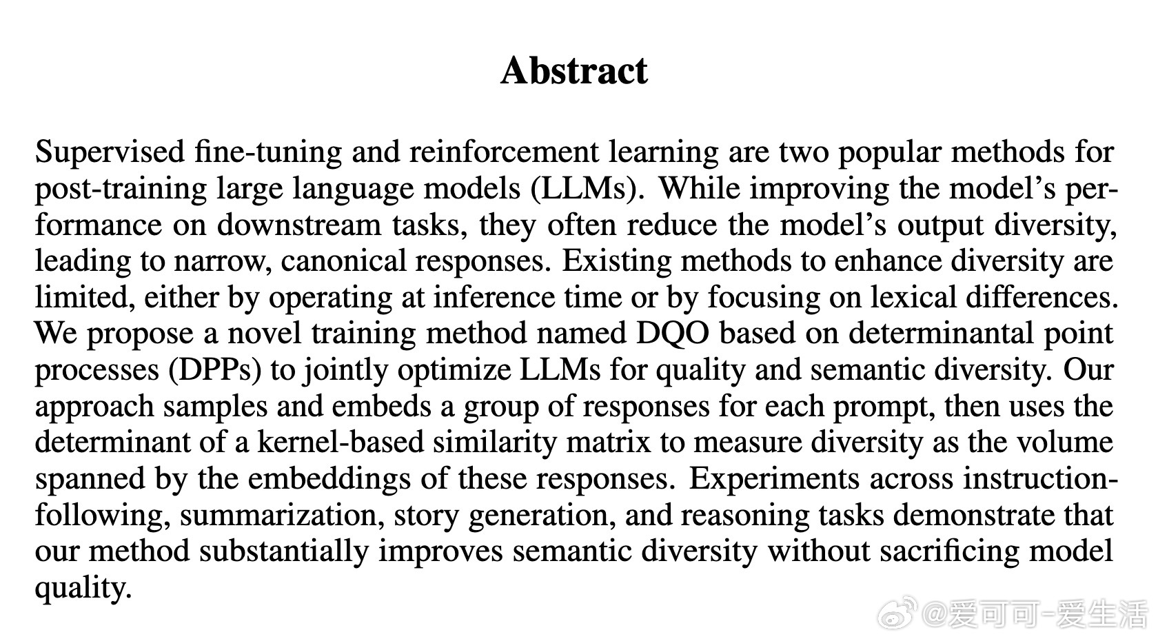 [CL]《Enhancing Diversity in Large Langua