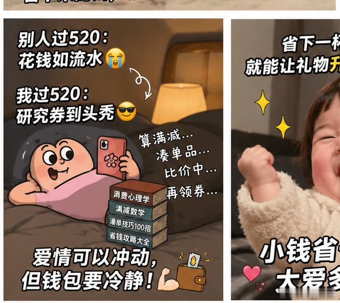 送礼省钱小天才恋爱大赢家以前520送礼：“贵不贵不重要，心意最重要。”现在520