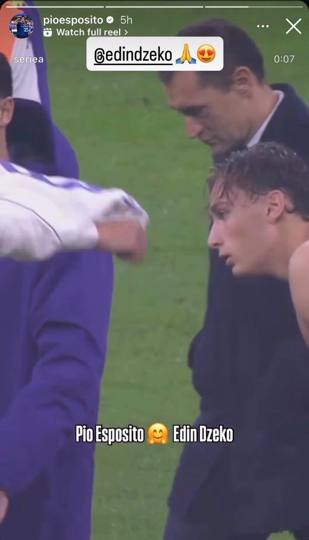 三埃在社交媒体上艾特了哲科：🙏😍国际米兰3比0佛罗伦萨国际米兰热点解读 🖤