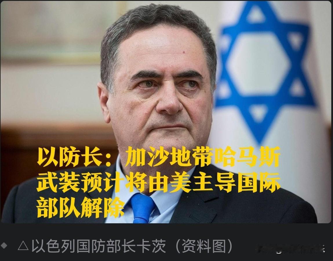 以防长：加沙地带哈马斯武装预计将由美主导国际部队解除

   据外媒报道当地时间