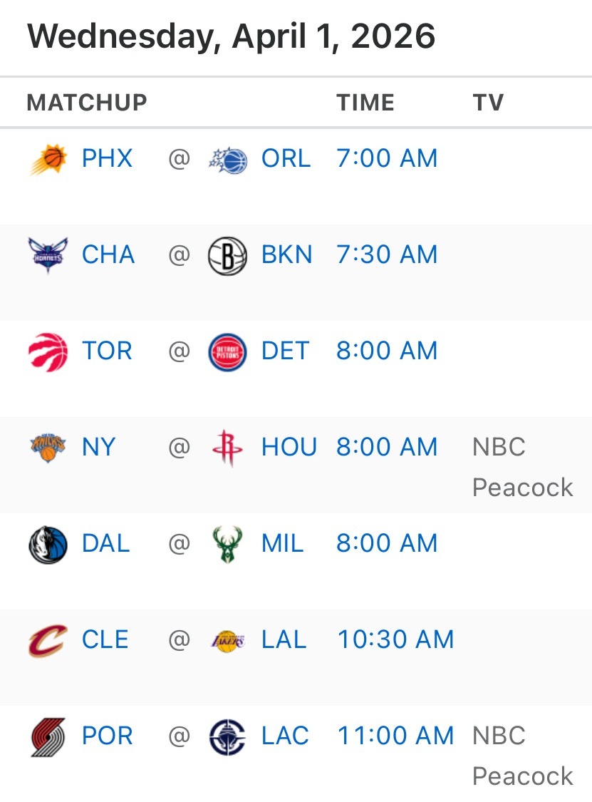 明天重点关注2场比赛！尼克斯vs火箭，骑士vs湖人 